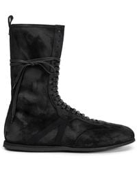 Ann Demeulemeester - Fides High-Top Boxing Sneakers - Lyst