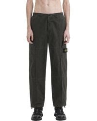 Stone Island - 3100015 Cotton Ripstop Cargo Pants - Lyst