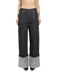 Givenchy - Raw Turn-Up Jeans - Lyst