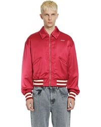 Second Layer - Aces Satin Club Jacket - Lyst