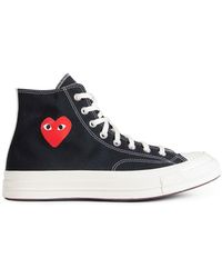 COMME DES GARÇONS PLAY - Small Heart Hi Top Sneakers - Lyst