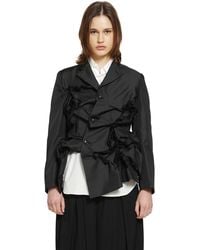 Comme des Garçons - Gathered Single-Breasted Blazer - Lyst