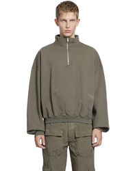 ALEXANDER DIGENOVA - Stencil Logo Quarter-Zip Sweatshirt - Lyst