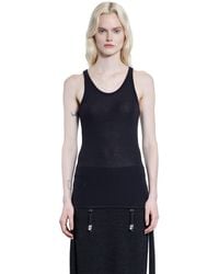 Lemaire - Sleeveless Tank Top With Suspenders - Lyst