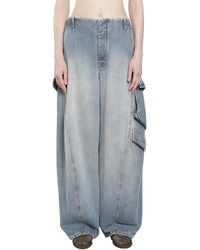 Alaïa - Denim Cargo Pants - Lyst
