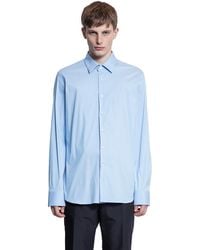 Prada - Stretch Cotton Shirt - Lyst