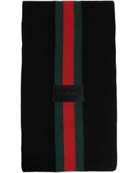 Gucci - Striped Cashmere Jacquard Scarf - Lyst