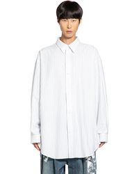 Hed Mayner - Cotton Poplin Pinstriped Oversized Shirt - Lyst