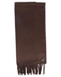Prada - Silk And Cashmere Scarf - Lyst