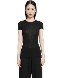 James Perse - Cotton Cashmere Blend Ribbed Crewneck Tee - Lyst