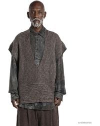 Ziggy Chen - Oversized Sleeveless Sweater - Lyst