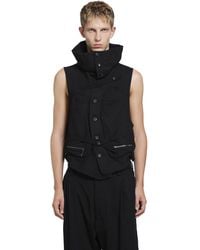 Ziggy Chen - High-Neck Utility Vest - Lyst