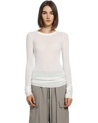 Rick Owens - Tower Rib Ls T - Lyst