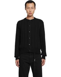 Ann Demeulemeester - Natel Brushed Rib Cardigan - Lyst