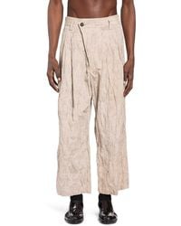 Ziggy Chen - Printed Organic Cotton Trousers - Lyst