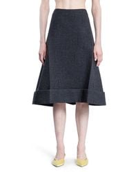 Prada - Vintage-Look Rush Stitch Midi-Skirt - Lyst