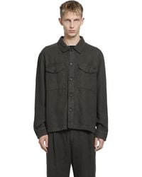 Massimo Osti Studio - Brushed Linen Overshirt - Lyst
