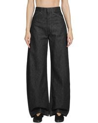 Lemaire - Denim High Waisted Curved Pants - Lyst