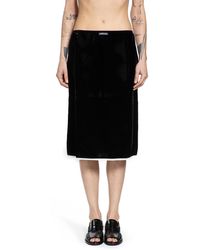 Prada - Velvet Underskirt - Lyst