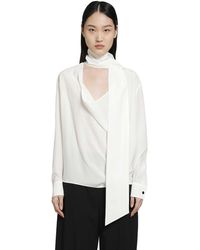 RETORI - Crepe De Chine Scarf Detail Blouse - Lyst