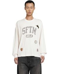 Song For The Mute - 'Sftm 26.2' Oversized Crewneck Pullover - Lyst