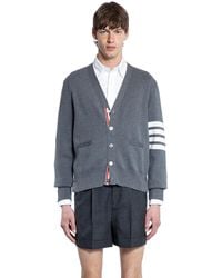 Thom Browne - 4-Bar Milano Stitch Cotton Cardigan - Lyst