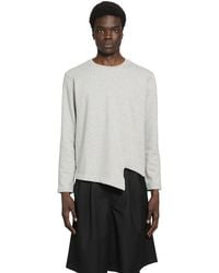Comme des Garçons - Cut-Out Long Sleeve T-Shirt - Lyst