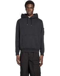 C.P. Company - Cotton Diagonal Fleece Lens Hoodie - Lyst
