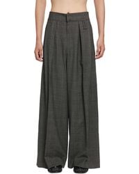 Simone Rocha - Peeling Waist Wide Leg Trousers - Lyst