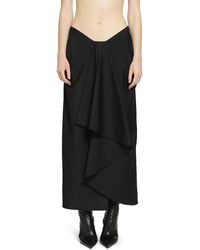 Givenchy - Draped Wool Mohair Skirt - Lyst
