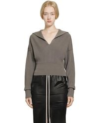 Rick Owens - Temple Dracu Cropped V - Lyst