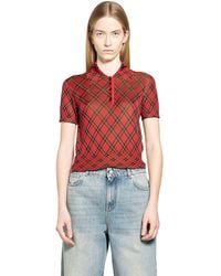 McQueen - Microcheck Polo Jersey - Lyst