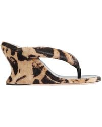 Balenciaga - Greta Wedge Thong Sandals - Lyst