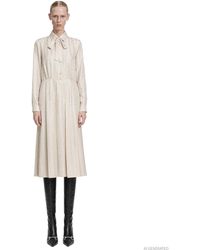 Gucci - Crest Silk Habotai Dress - Lyst