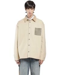 Loewe - Cotton Canvas Overshirt - Lyst
