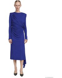 Versace - Viscose Crepe Jersey Dress - Lyst