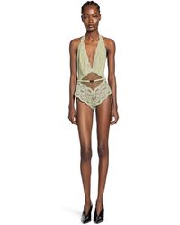 Gucci - Floral Lace Tulle Bodysuit - Lyst