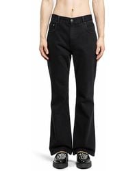 Ernest W. Baker - Leather Flare Jeans - Lyst