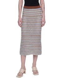 Marni - Striped Cotton Crochet Skirt - Lyst