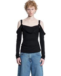 The Attico - Crêpe Viscose Top - Lyst