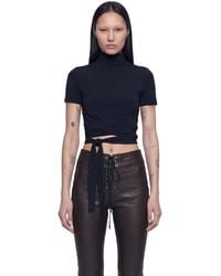 NVL-GARDE - Wrap Mock Neck Tee - Lyst