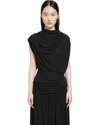RETORI - Draped Viscose Jersey Top - Lyst