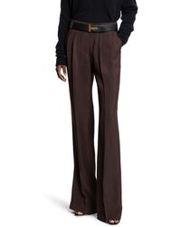 Tom Ford - Tailored Double Pleat Wide Leg Pants - Lyst