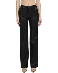 Gucci - Pinstripe Wool Silk Trousers - Lyst