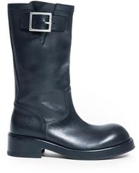 Ann Demeulemeester - Neldor Engineer Boots - Lyst