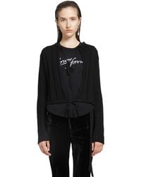 Ann Demeulemeester - Jacklin Brushed Rib Cropped Cardigan - Lyst