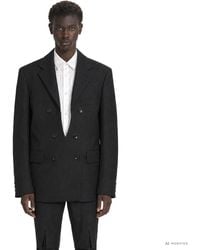 Comme des Garçons - Double-Breasted Wool Blazer - Lyst