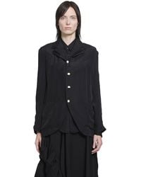 Comme des Garçons - Layered Wool And Taffeta Blazer - Lyst