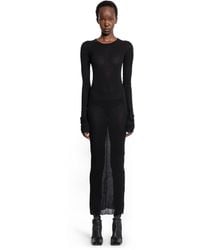 Rick Owens - Concordians Rib Long Sleeve Dress - Lyst