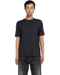 Emporio Armani - Stretch Silk Modal T-Shirt - Lyst